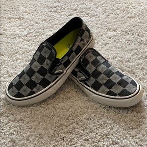 Like New Vans Slip On SF V66 Warp Checkerboard